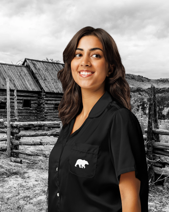 Bear Tracks Women’s Pajama Top